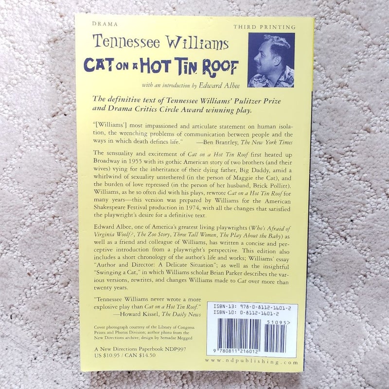 Cat on a Hot Tin Roof (3rd New Directions Books Printing)