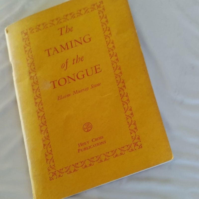 Scarce Pennsylvania Holy Cross Monastery's "The Taming of the Tongue"