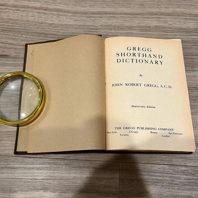 Gregg Shorthand Dictionary 