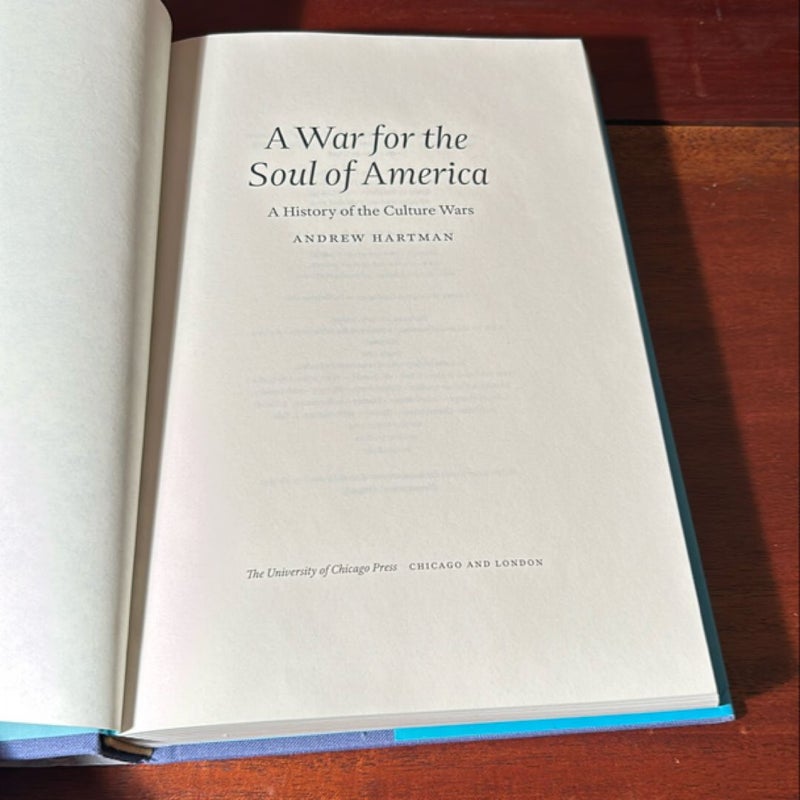 A War for the Soul of America (1st Ed/1st)