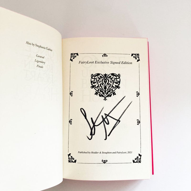Once Upon a Broken Heart, The Ballad of Never After, and A Curse For True Love (SIGNED Fairyloot Exclusive Editions)
