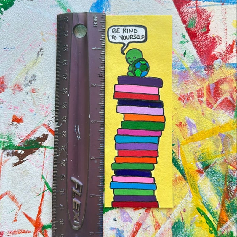 Hand painted “Be Kind To Yourself” Bookmark 