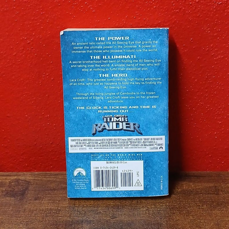 TOMB RAIDER MOVIE NOVEL PAPERBACK BOOK EDITION  - ANGELINA JOLIE COVER