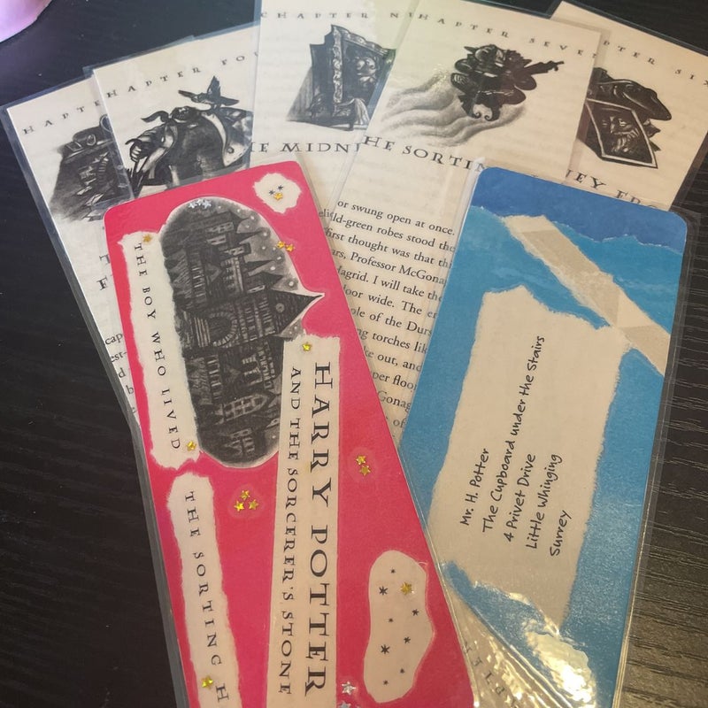 Handmade Harry Potter Theme Bookmarks