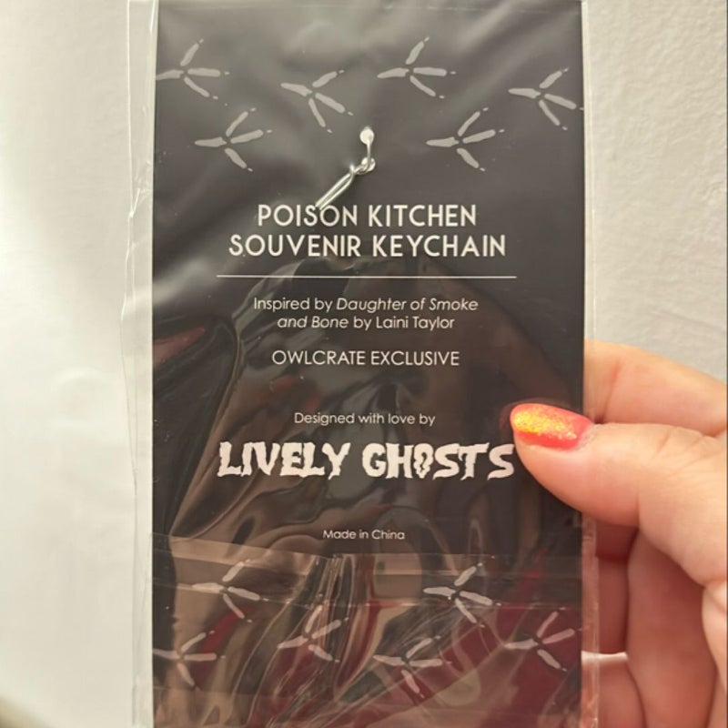 Poison Kitchen Souvenir Keychain by OwlCrate 