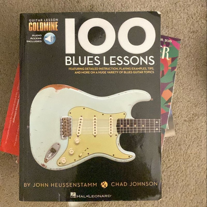 100 Blues Lessons - Guitar Lesson Goldmine Series (Bk/Online Audio)
