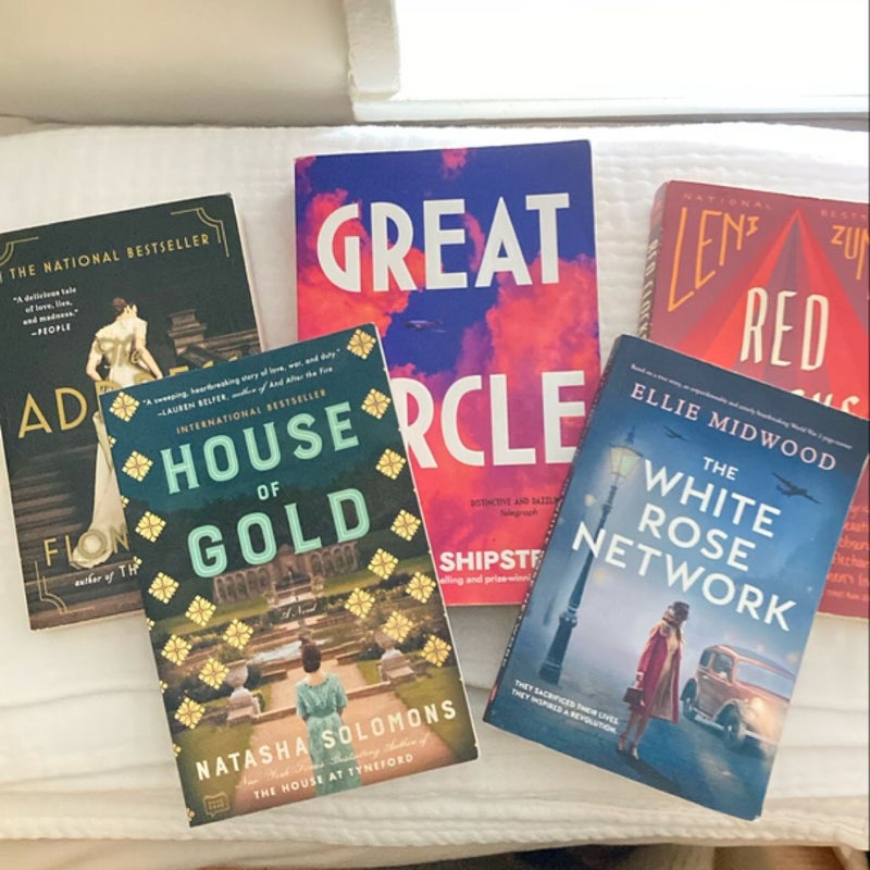 Women’s Fiction Bundle: Great Circle, The White Rose Network, Red Clocks, House of Gold, The Address