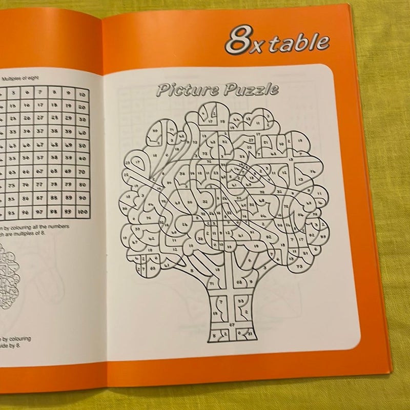 The Multiplication Tables and Colouring Book