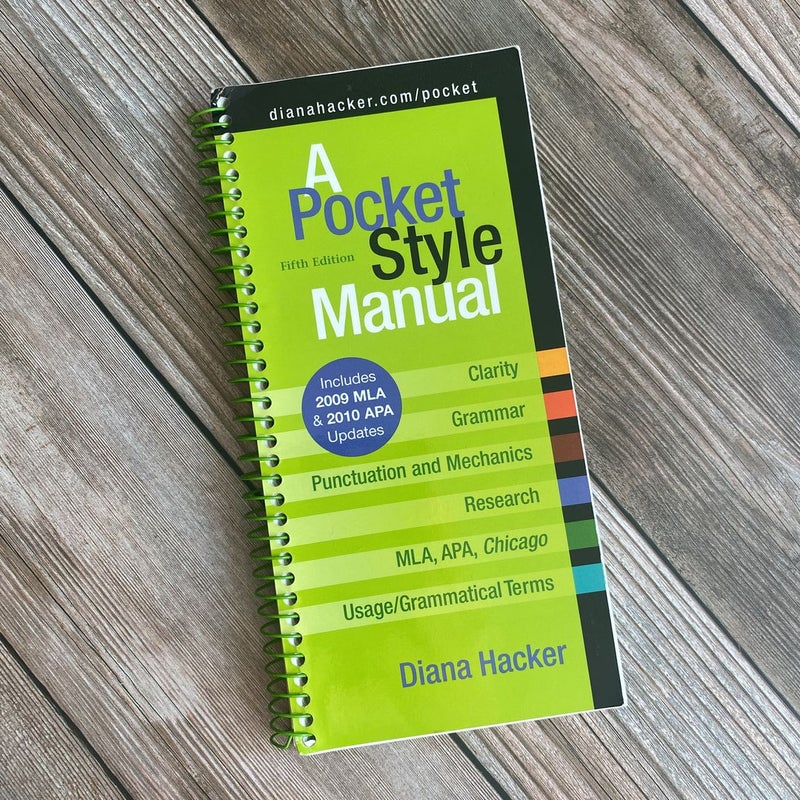 A Pocket Style Manual with 2009