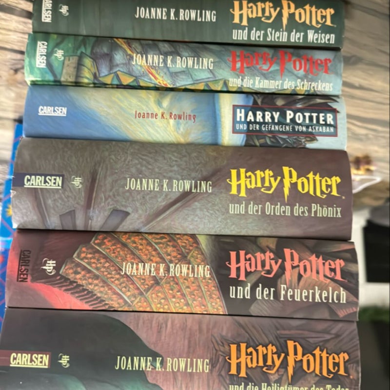 Harry Potter All Books 1999 German Edition Rare 