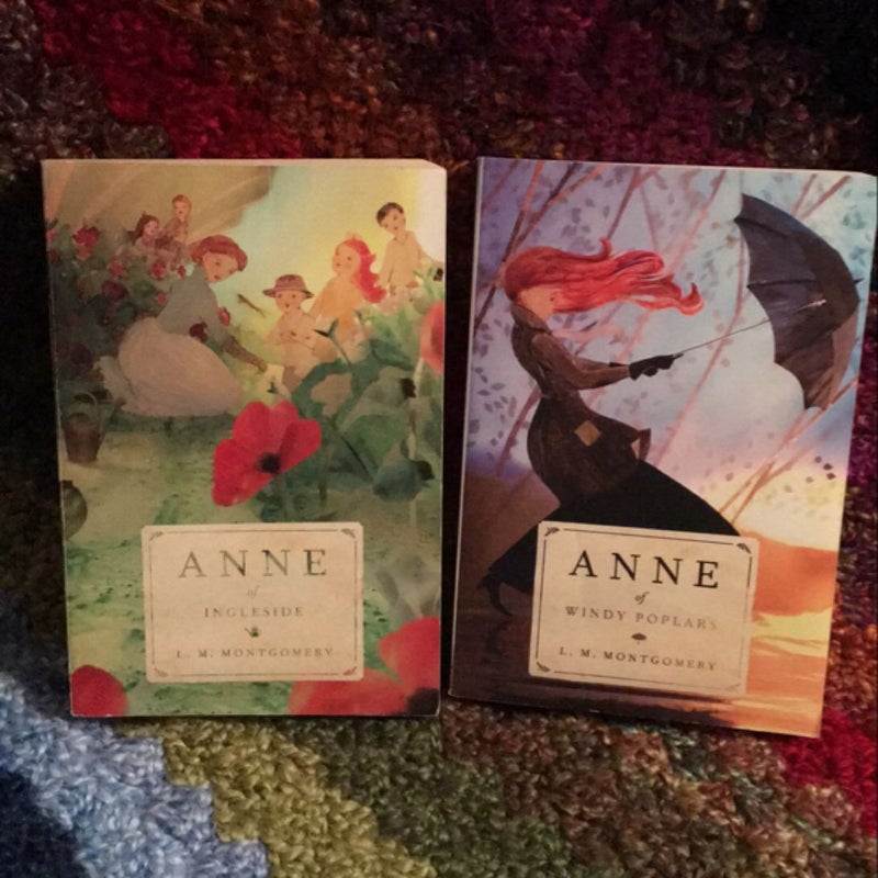 Anne of Green Gables series Books 4 & 6: Anne of Windy Poplars and Anne of Ingleside