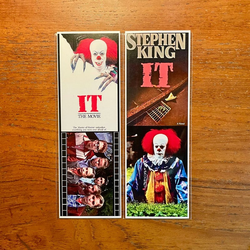 IT by STEPHEN KING Film Adaptation Handmade Bookmarks