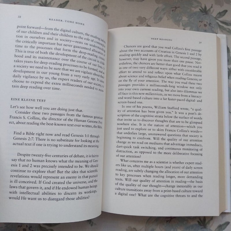 Reader, Come Home