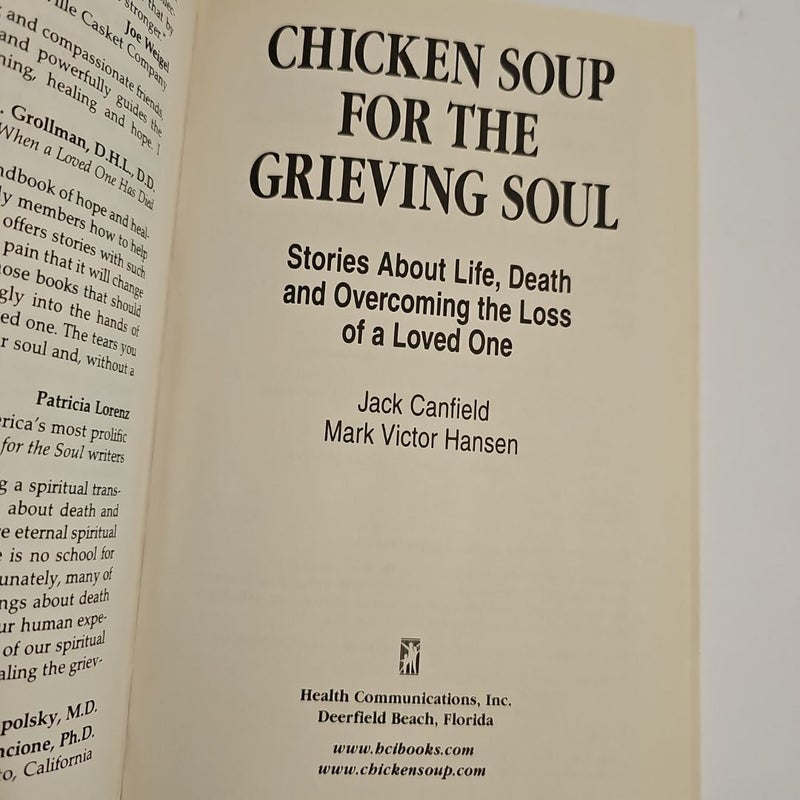 Chicken Soup for the Grieving Soul