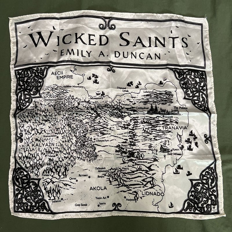Wicked Saints Silk Map