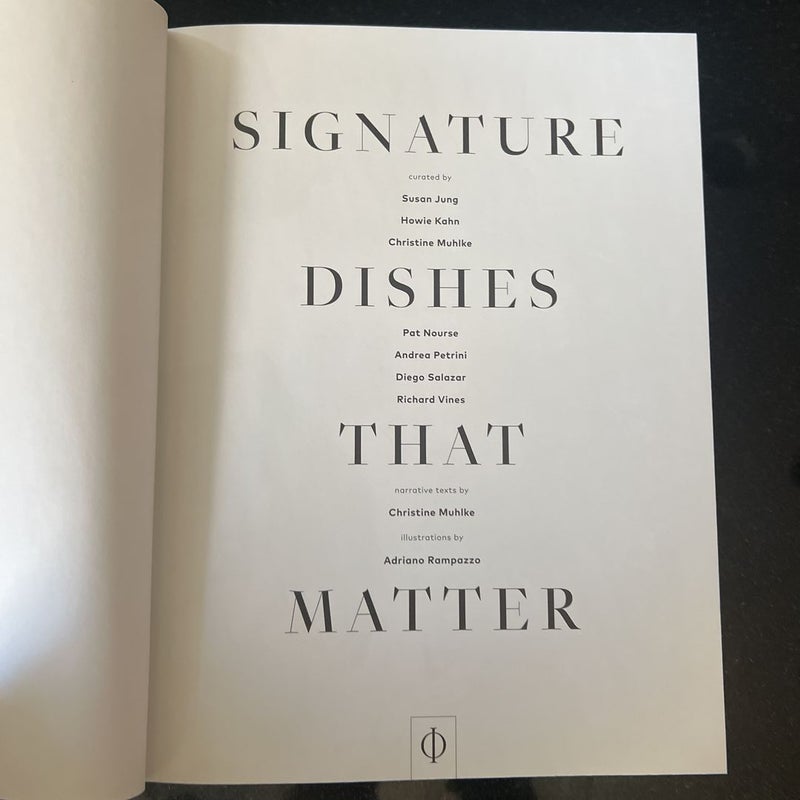 Signature Dishes That Matter