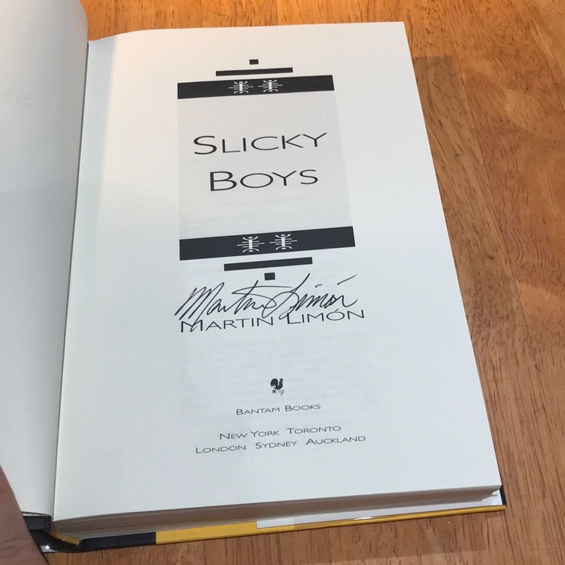 Signed 1st ed./1st * Slicky Boys