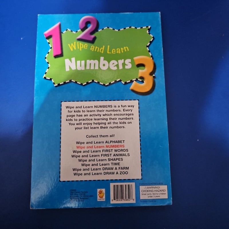 1 - 2 - 3 Wipe and Learn: NUMBERS