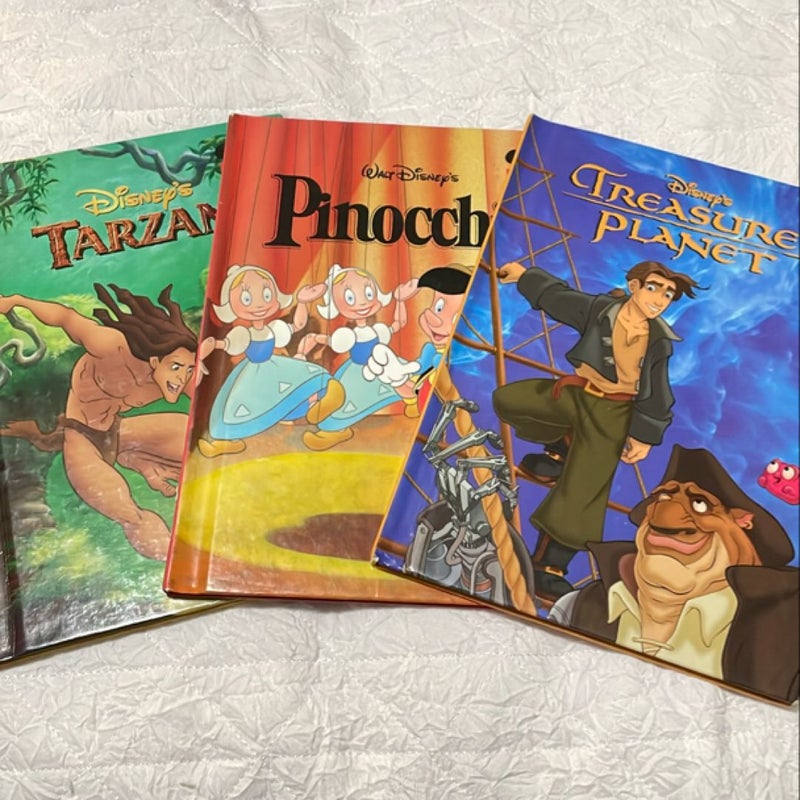 Treasure Planet, Tarzan, Pinocchio