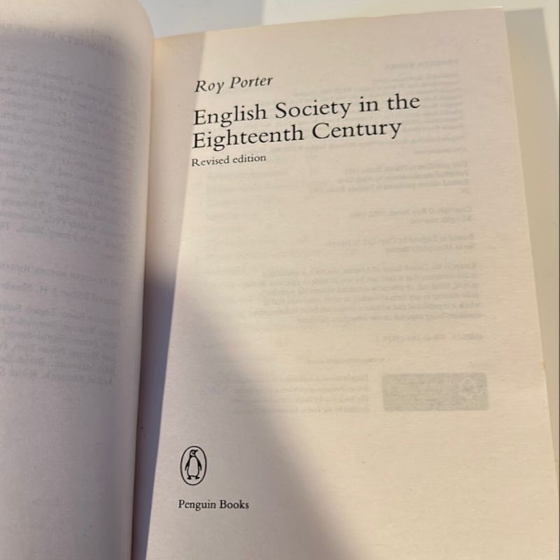 English Society in the 18th Century