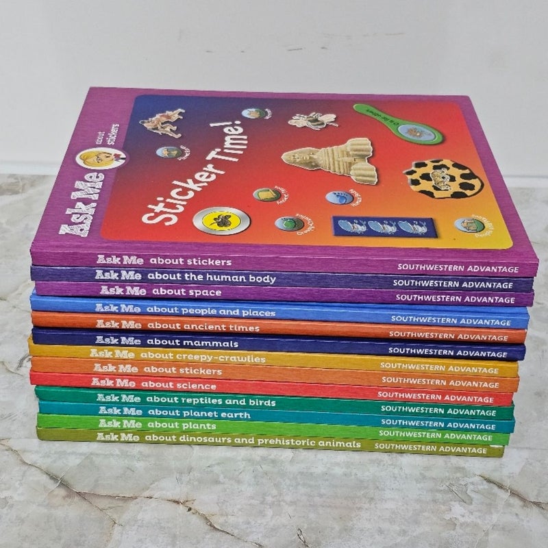 Set Of 13 Ask Me About Books Southwestern Advantage Hardcover HC Homeschool Lot