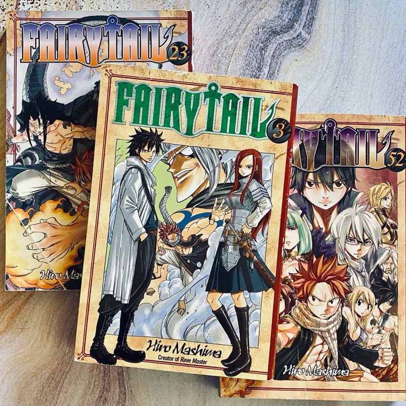 Fairy Tail 3, 23, & 52