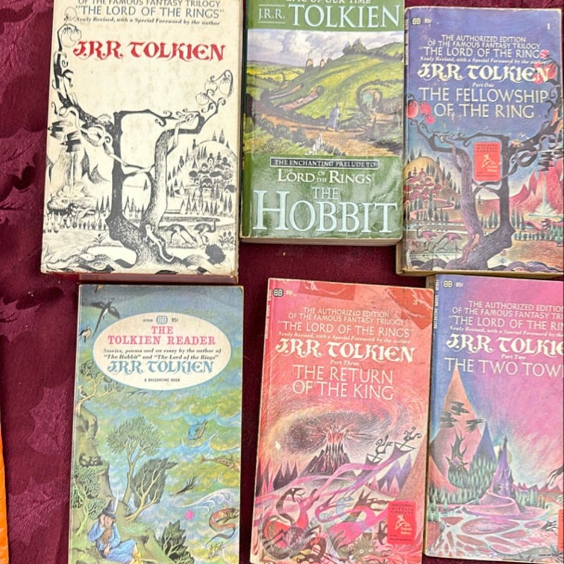 JRR Tolkien collection of books. 16 books