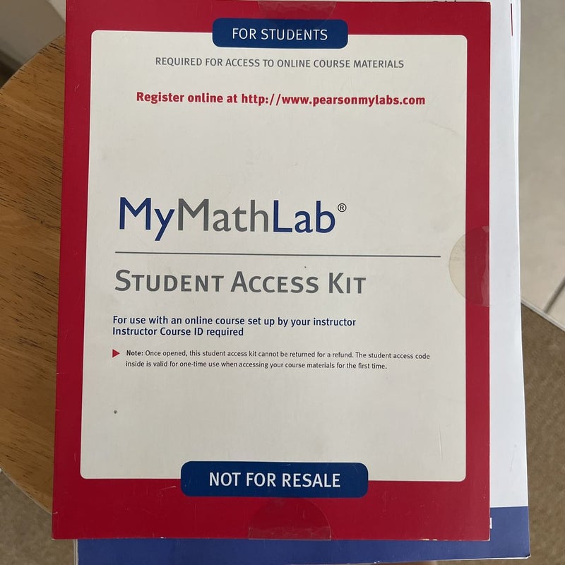 MyLab Math -- Valuepack Access Card