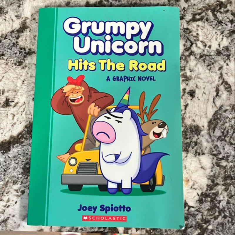 Grumpy Unicorn Hits the Road some water damage to a few pages 