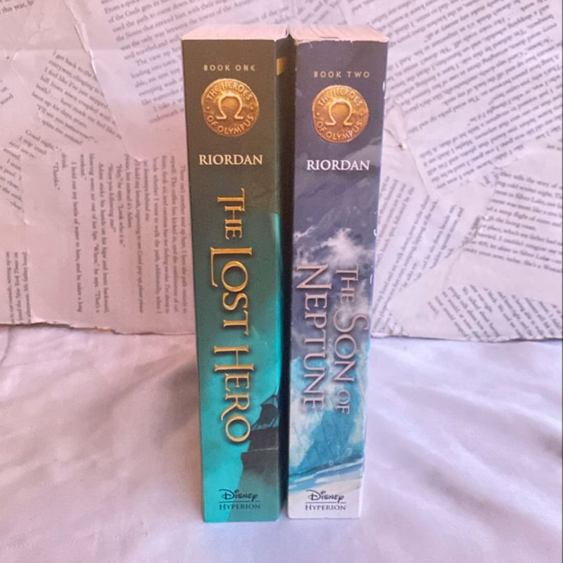 Heroes of Olympus book 1 & 2