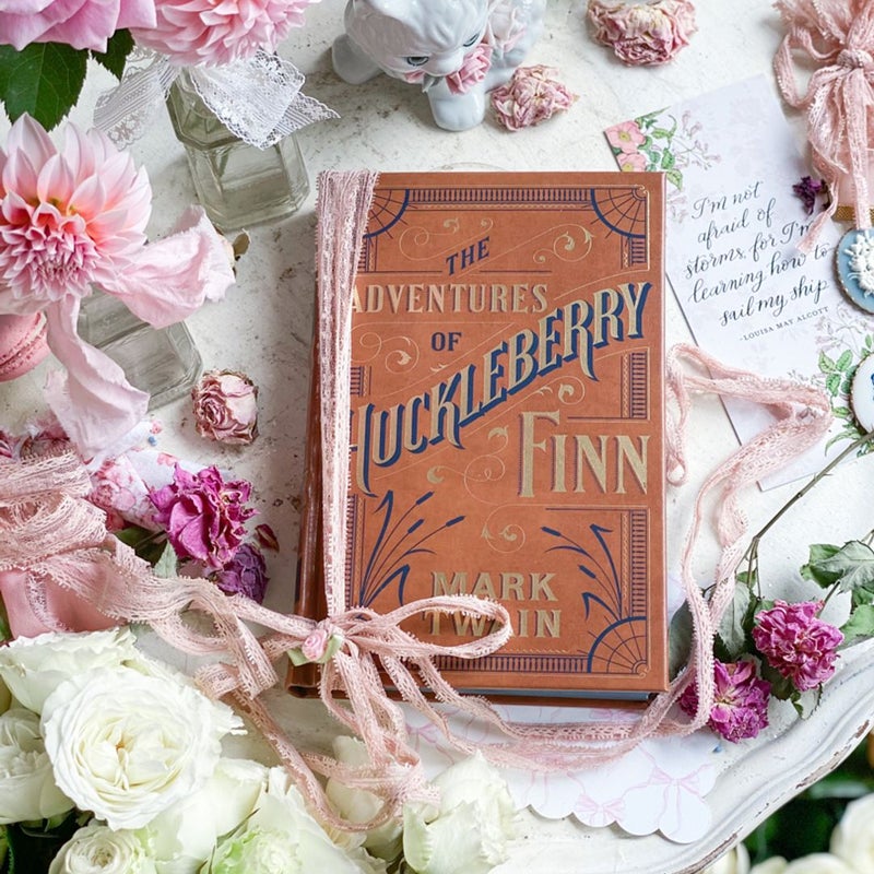 B&N Adventures of Huckleberry Finn Leather bound 