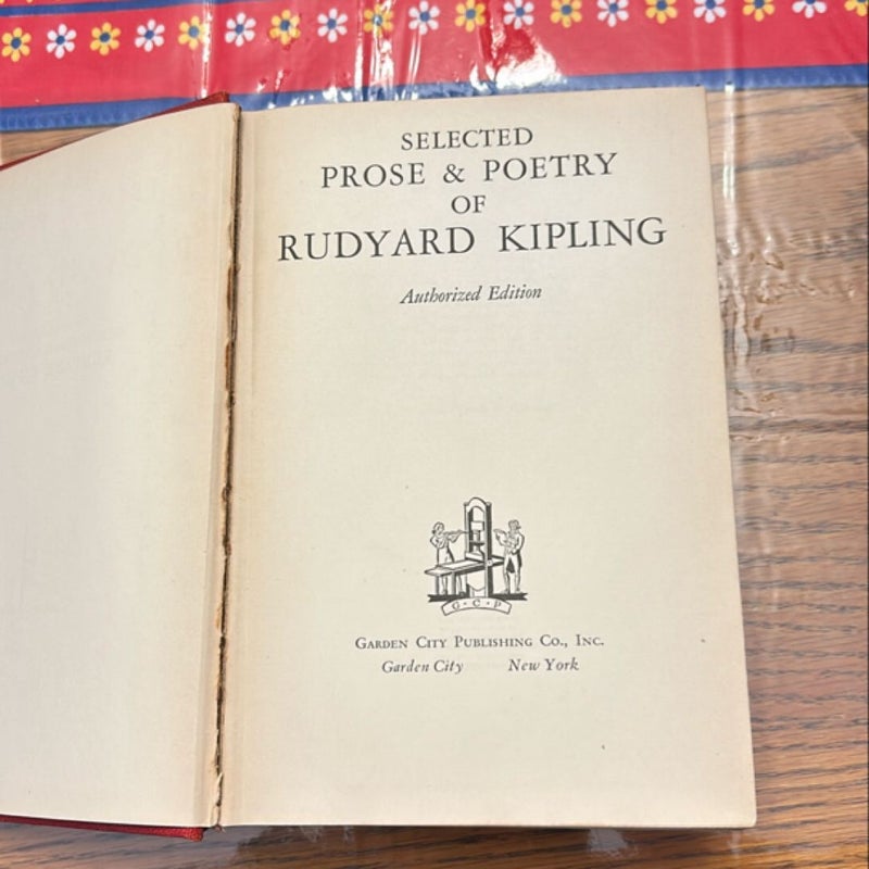 Prose and Poetry of Rudyard Kipling