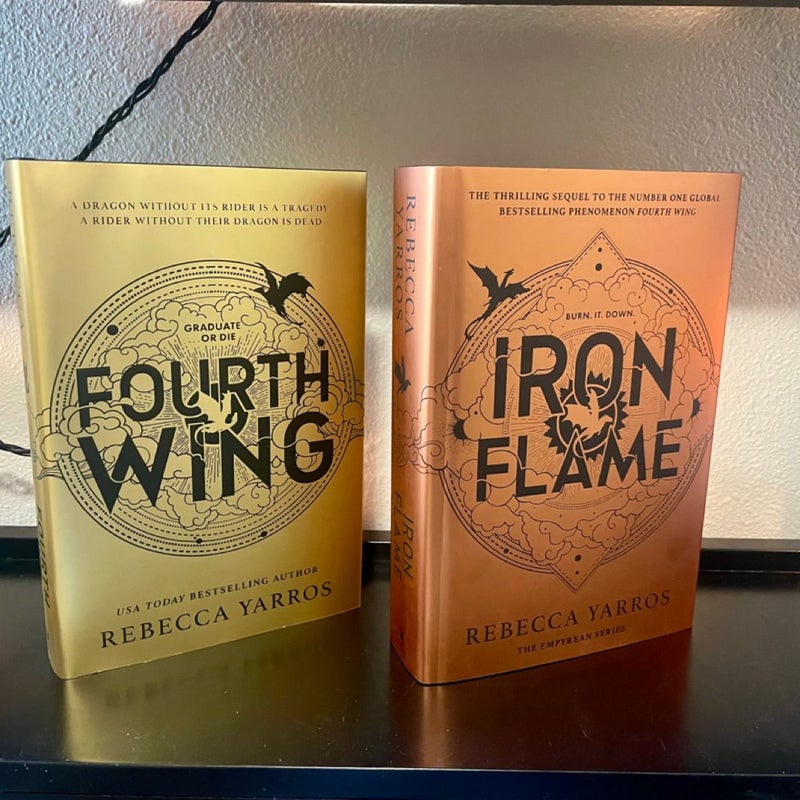 Fairyloot Fourth Wing and Iron Flames w/ overlays