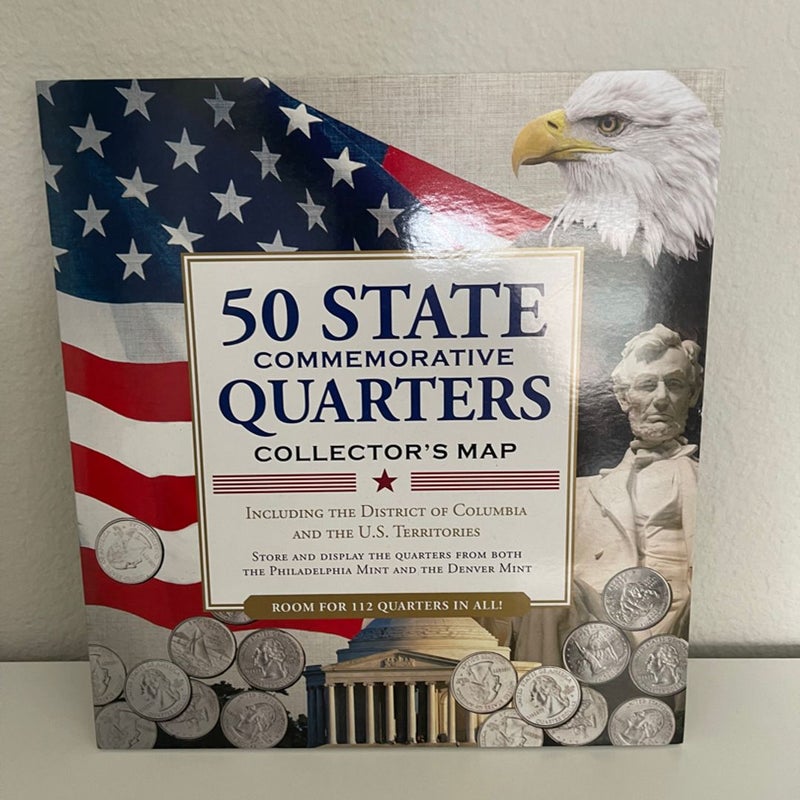 50 State Commemorative Quarters Collector’s Map
