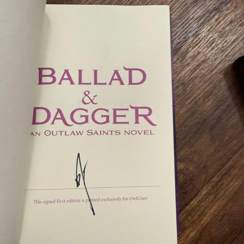 Owlcrate Ballad and Dagger