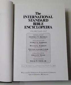 The International Standard Bible Encyclopedia Volume 4 only