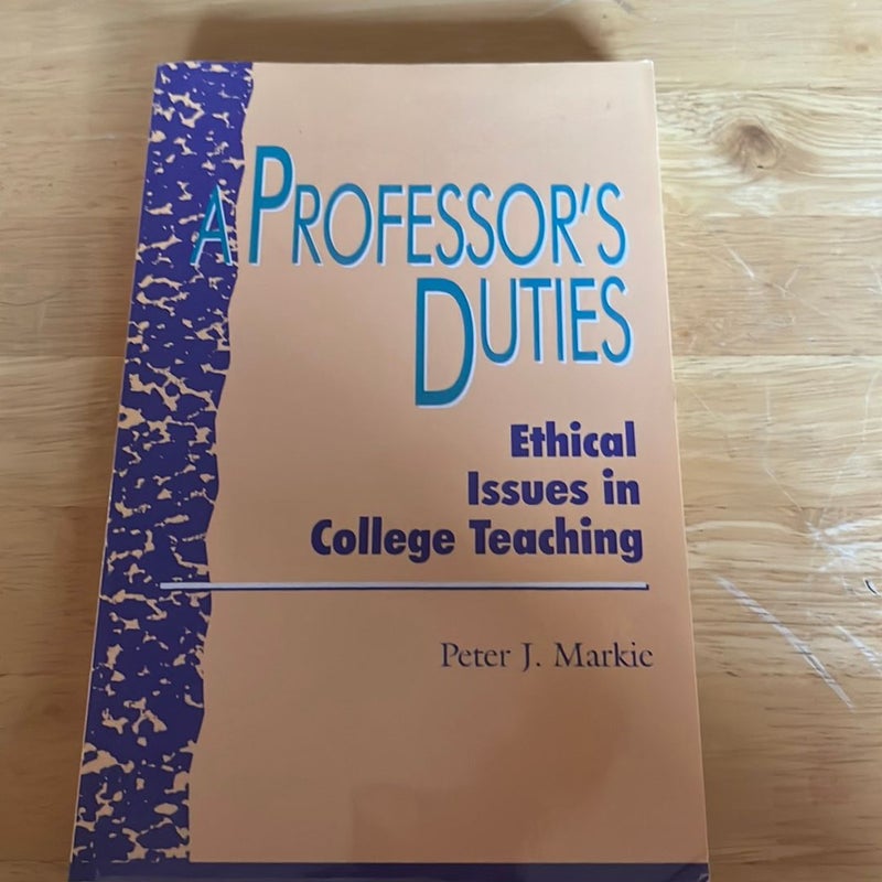 A Professor's Duties