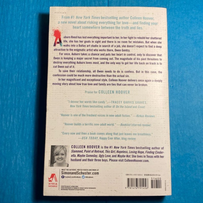 Confess First Edition and Free coho bookmark