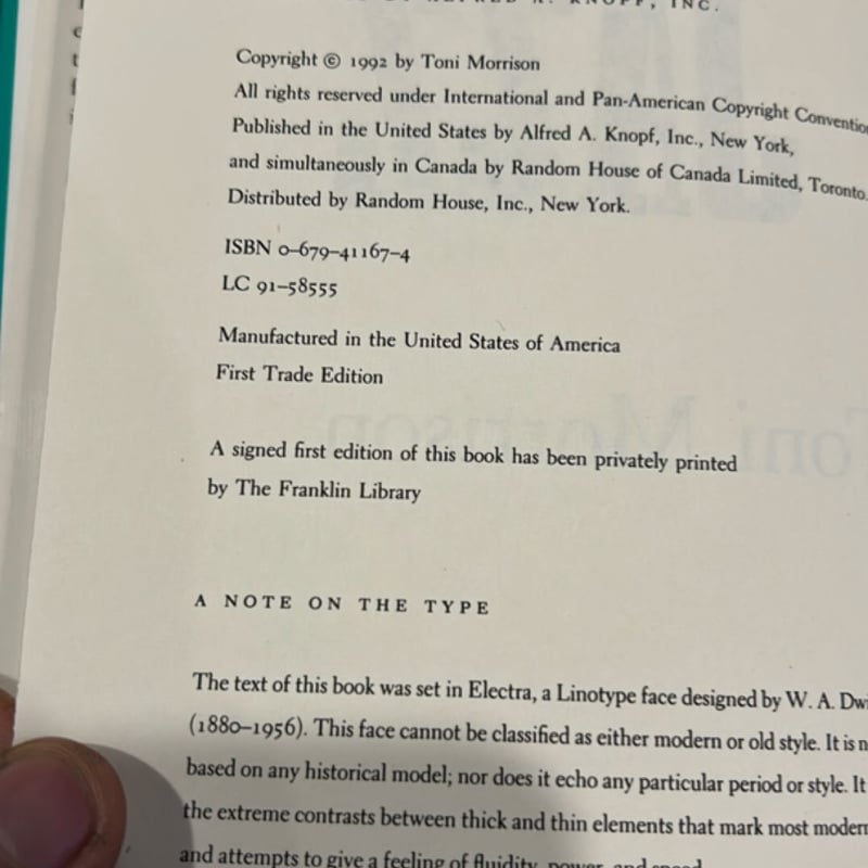 Jazz (first edition)