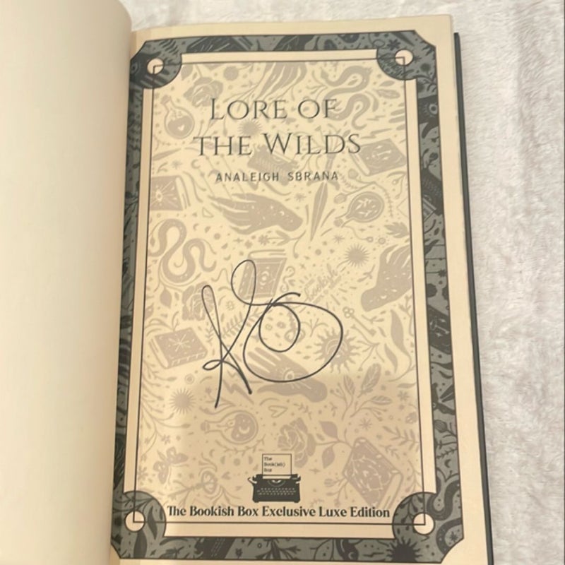 SIGNED bookish box - lore of the wilds