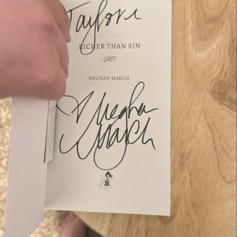 Richer Than Sin Signed