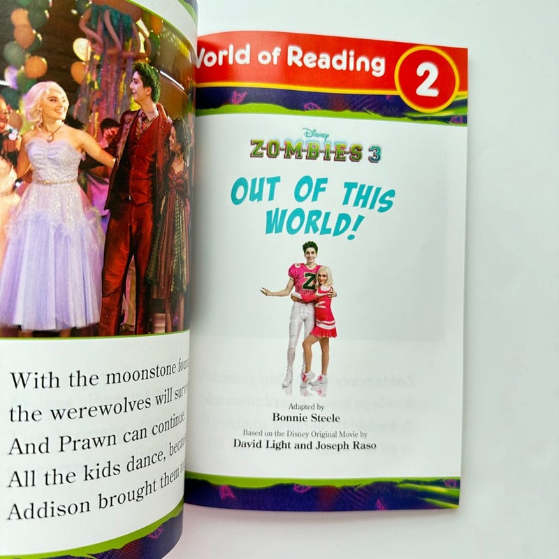 Disney Zombies 3 Stories in 1 book, World of Reading, Early Reader