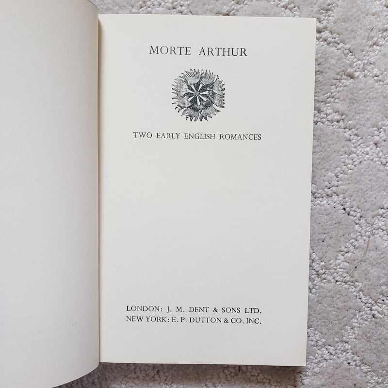 Morte Arthur: Two Middle English Romances (This Edition Reprint, 1936)