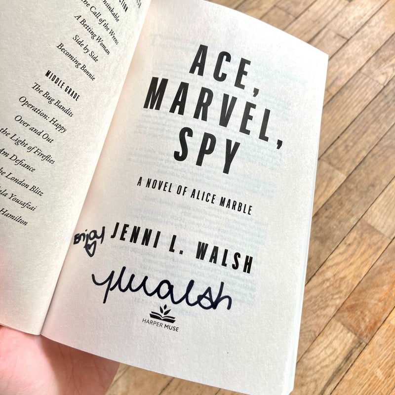 Ace, Marvel, Spy (SIGNED)