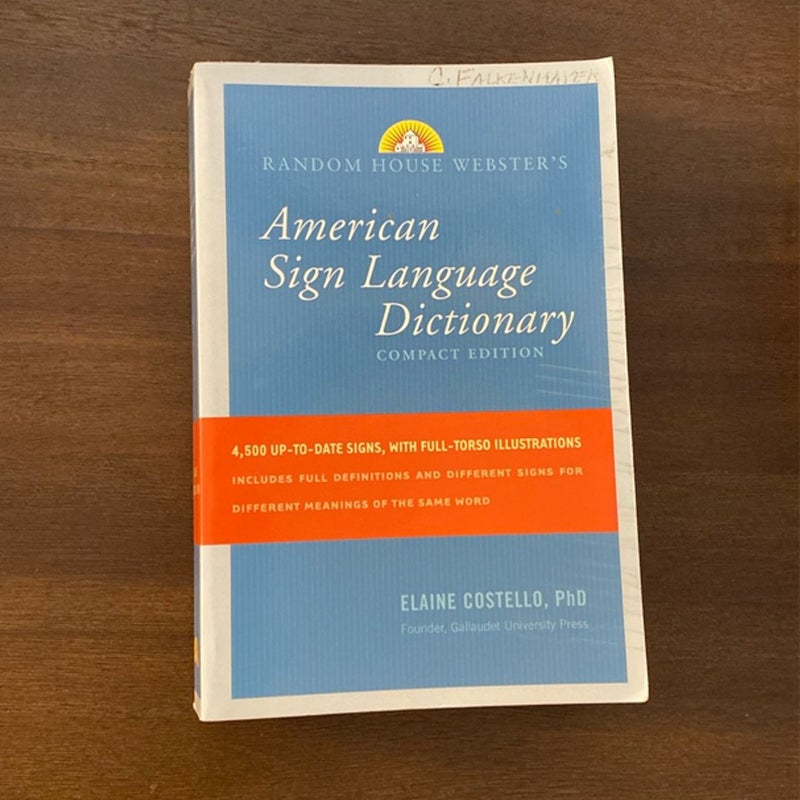 Random House Webster's Compact American Sign Language Dictionary