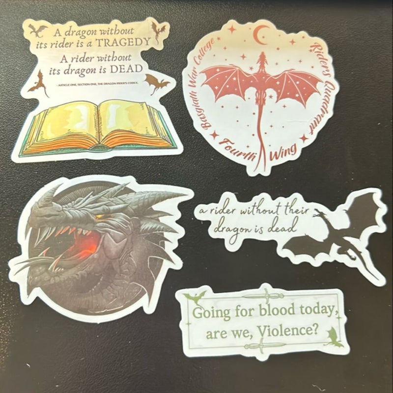 Fourth Wing Sticker Bundle