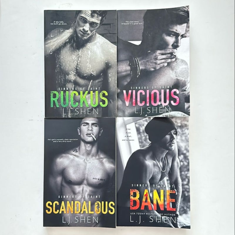 OOP Sinners of Saint: Ruckus, Vicious, Scandalous, Bane