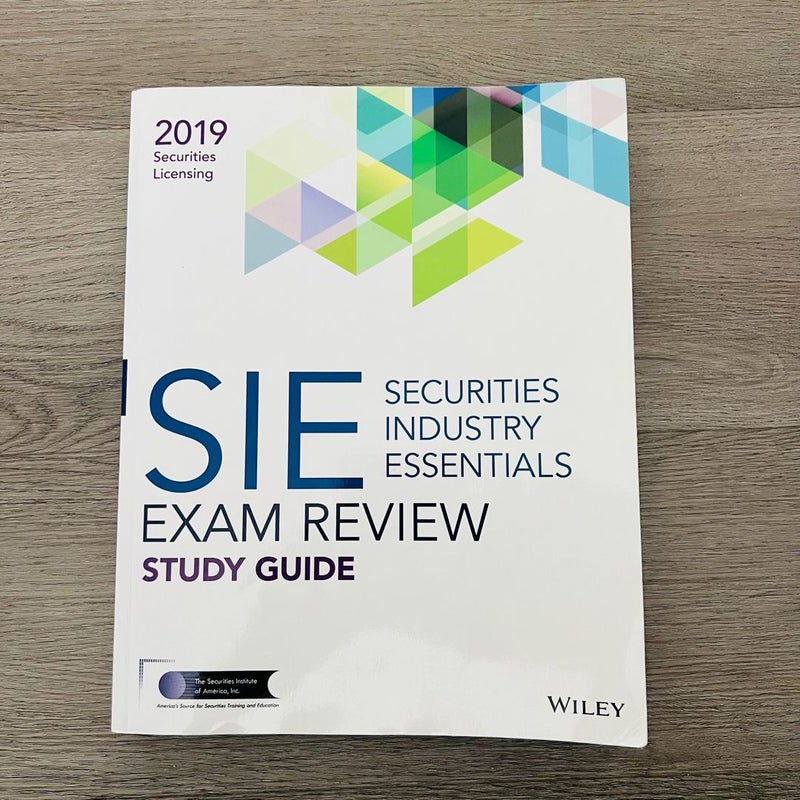 SIE Exam Review Study Guide 2019 Wiley