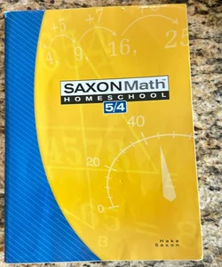 Saxon Math 5/4 Homeschool - Student Textbook