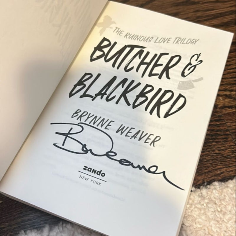 Butcher and Blackbird SIGNED